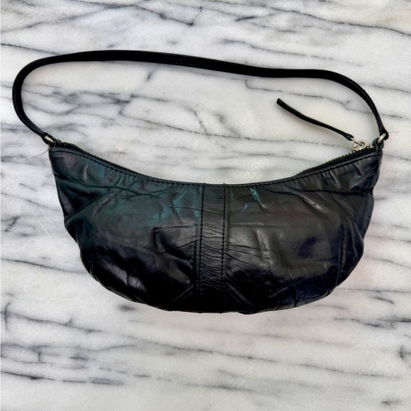 Black Leather 90’s vintage mini purse - Picture 5 of 6